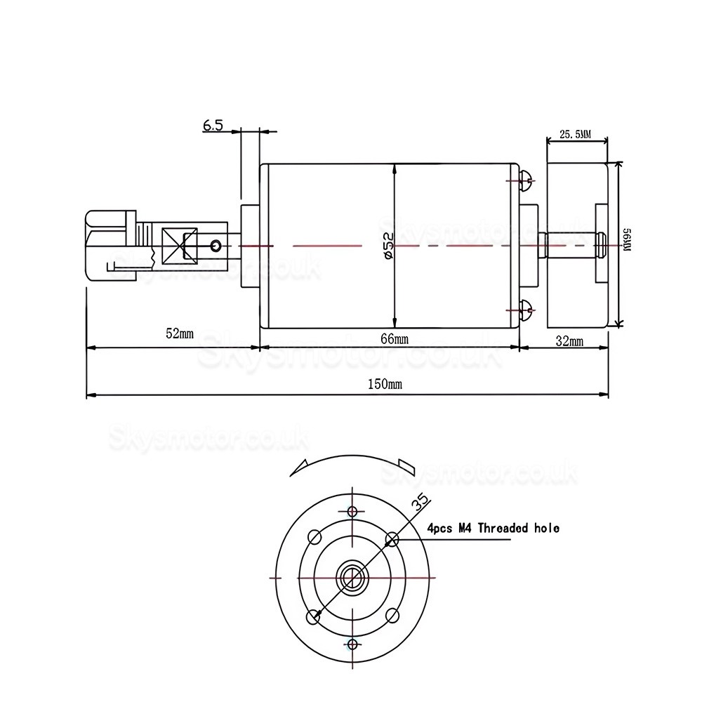 Air Cooled CNC Spindle Motor OSP001714 12V24/V 200W 10000RPM ER11/ ER16 Collet for Small Engraving Machine